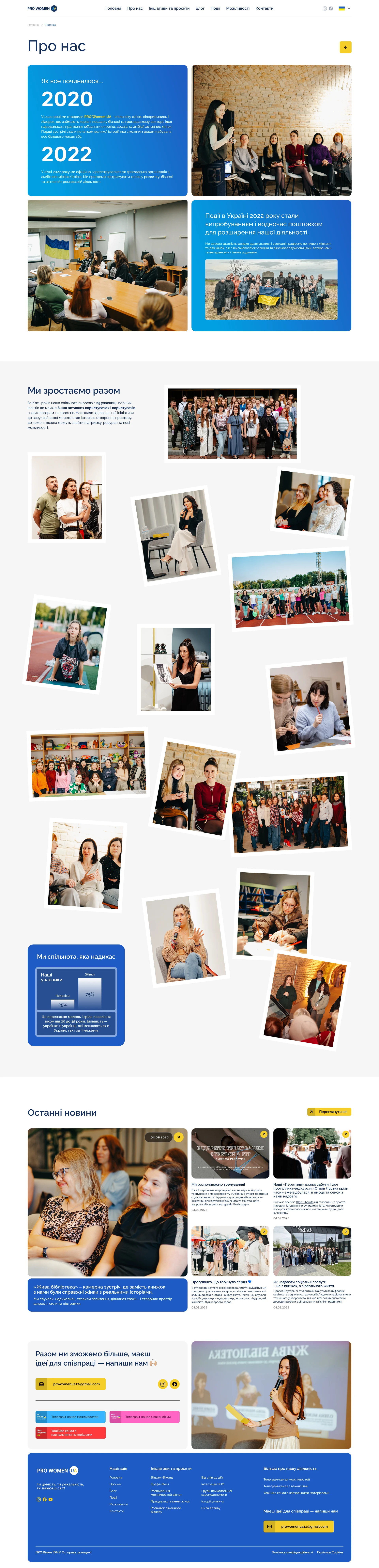 About — the organization's story